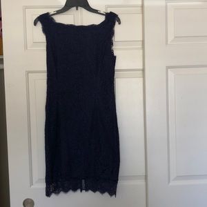 Dark blue laced dress